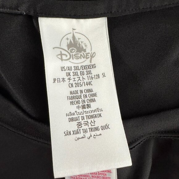 Disney Mickey Mouse And Friend Swim Shirt Mens 3XL Short Sleeve Black‎ TP-3450 - Picture 6 of 8